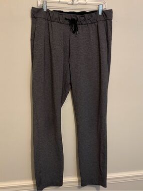 Lululemon Soft Grey Pocket Pants Sz 10 Large